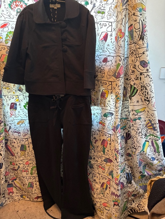 Notice Pants - Notice  cropped jacket wide leg pant suit